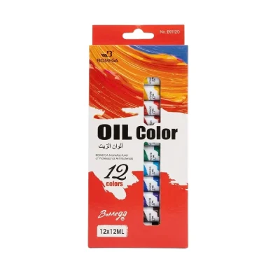 ست رنگ روغن 12 عددی BOMEGA 12ML