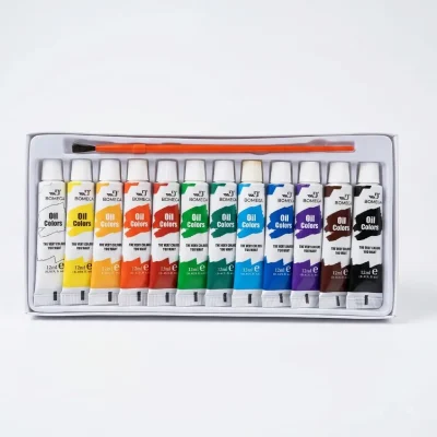 ست رنگ روغن 12 عددی BOMEGA 12ML