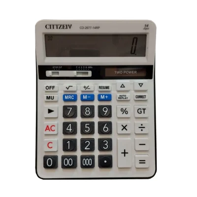 ماشین حساب رومیزی CITTZEIV CD-2677-14RP