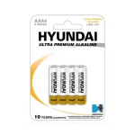 بسته باطری نیم قلمی آلکالاین اولترا 4 عددی HYUNDAI