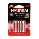 بسته باطری نیم قلمی سوپر 4 عددی HYUNDAI