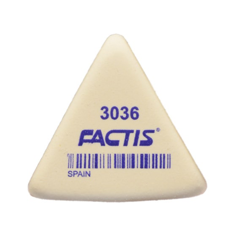 پاک کن کوچک مثلثی سفید فکتیس 3036 پاک کن کوچک مثلثی سفید فکتیس 3036