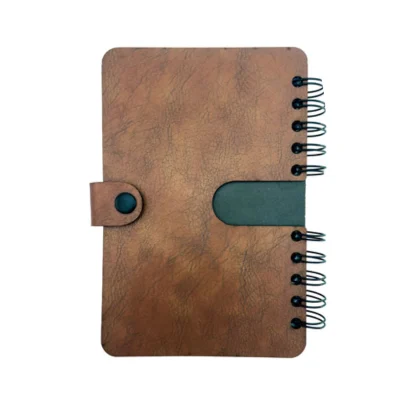 دفتر یادداشت چرم 120 برگ وتوس