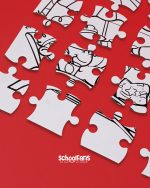 ست 60 تکه همراه با پازل SCHOOLFANS FA92407 —