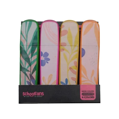 ست هایلایت 4 عددی کلاسیک طرح دار SCHOOLFANS 92312